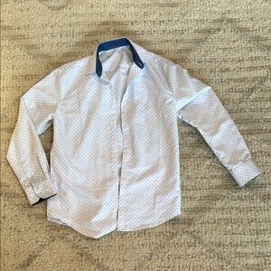 Men's White Polka Dot Shirt